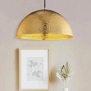 Hammered Brass Dome Light Fixtures Moroccan Ceiling Lights, Solid Brass Chandel