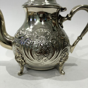Moroccan handcrafted silver teapot