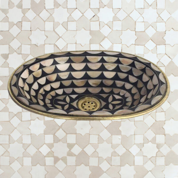 Moroccan Handmade Brass Sink