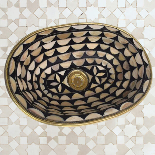 Moroccan Handmade Brass Sink