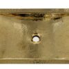 Moroccan brass square sink