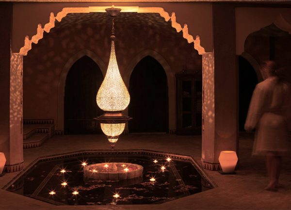 Brass Moroccan Oxide Lamp