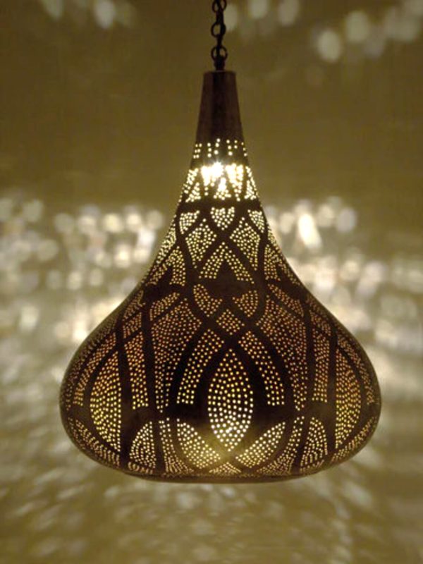 Moroccan Brass Oxide Light