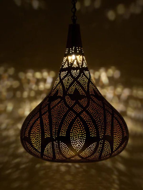 Moroccan Brass Oxide Light