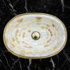 Oval Handmade Brass Sink
