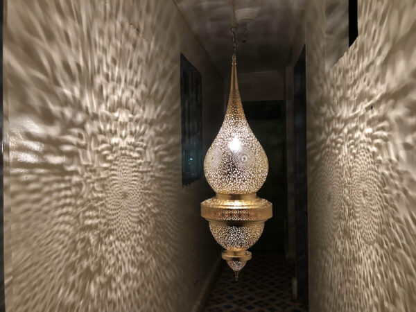 Brass Moroccan Oxide Light