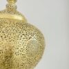 Hammered brass dome lamp