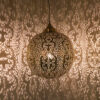 Oxide Brass Moroccan Lamp